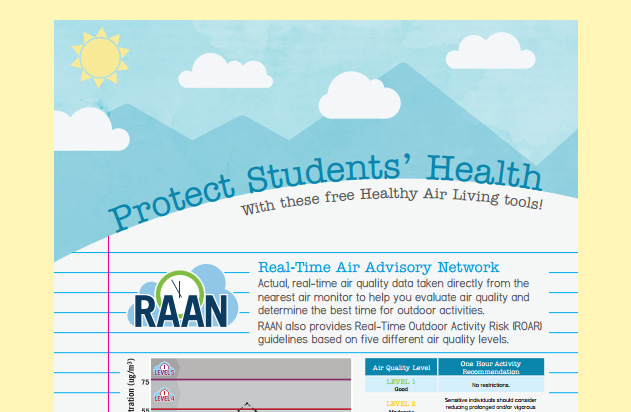 Healthy Air Living Schools Outreach Materials